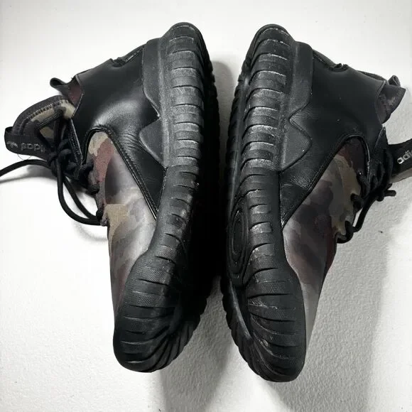 Adidas Tubular X Camo Men's Shoes B25700 Camo Black/Dark Brown/Oak - Size 10 - Picture 7 of 13